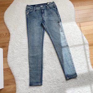 Blue Asphalt Women's Super low rise Jegging Jeans, Short, Blue, Size 7